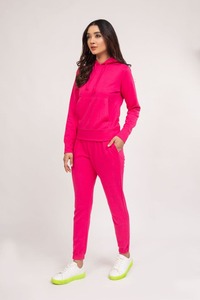 <b>Women</b> Customized contrast v style <b>Striped</b> Ladies pullover Tracksuit/Custom V neck <b>women</b> Tracksuits - Product Image 6