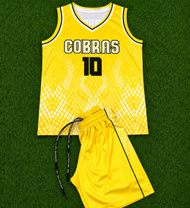 Ensemble de maillots de basket-ball sublimés personnalisés, uniforme d'équipe, maillots de basket-ball réversibles, shorts, kit de basket-ball pour hommes - Product Image 3