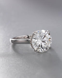 IGI/GIA Lab Grown Cut Diamond Vintage 14k jaune mariage/bague de fiançailles unisexe or blanc fin pour anniversaire fête-digne - Product Image 3