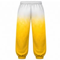 Pantalon de jogging décontracté oversize tie-dye blanc et or pour femmes Sigma Gamma Rho, style streetwear personnalisé pour sororité grecque