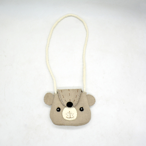 Wholesale Mini <b>Felt</b> <b>Animal</b> Crossbody Bag for Kids | Handmade Wool <b>Felt</b> Bear Coin Purse | Custom Toddler Small Messenger Bag with - Product Image 4