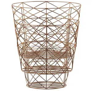 Cesta de Malla de Alambre Rectangular de Acero Inoxidable Ecológica, Simple, Moderna, Plegable, Apta para Lavavajillas, para Uso en la Cocina, Zahid Exports - Product Image 2