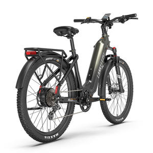 Bicicleta Eléctrica Híbrida Lankeleisi MG600 Lite Gris 250W 36V 20Ah, Bicicleta Eléctrica de Montaña y Ciudad, Almacén en la UE - Product Image 3