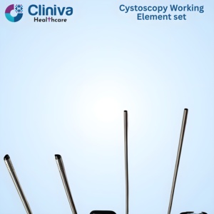 Ensemble d'éléments de travail pour cystoscopie, bipolaire passif à double tige, compatible avec les instruments chirurgicaux en acier inoxydable de qualité médicale - Product Image 4