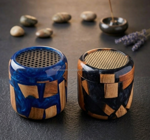 Ensemble d'encensoirs en bois et résine faits à la main |   Brûleur à Bakhoor en bois de luxe, diffuseur d'arômes au charbon de bois pour la décoration et la parfumerie de la maison - Product Image 5
