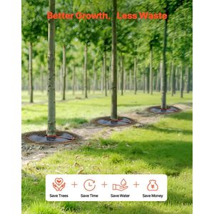 4 Pack sistema di gocciolamento automatico resistente 10 galloni auto-irrigazione albero sacchetti di irrigazione a rilascio lento sacchetti di irrigazione per la semina - Product Image 5