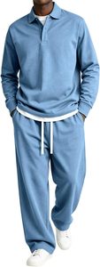 Mens High Quality Winter Fleece Tracksuit Set Full Zip Sports <b>Jacket</b> Jogger Performance Activewear - Product Image 4