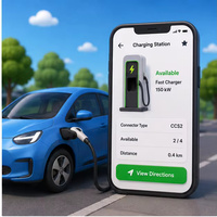Aplicación WISE HUSTLERS para Buscar Estaciones de Carga EV, Software de Navegación para Cargadores Rápidos para Viajes en Vehículos Eléctricos, Compatible con MAC y Linux