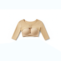 Haut court gainant en Spandex sans couture pour femme, à compression ferme amincissante, correcteur de posture et soutien dorsal respirant