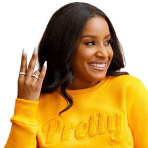 Sudadera de Invierno de Felpa Suave de Algodón Premium con Capucha y Bordado de la Hermandad Sigma Gamma Rho para Mujer, Color Oro Sólido - Product Image 6