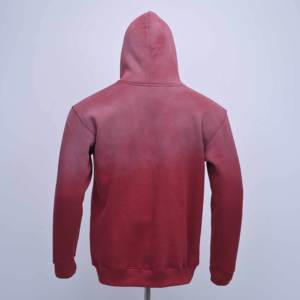 Sweat-shirts à capuche pour hommes, qualité supérieure, logo personnalisé, fabrication sur mesure, en molleton avec effet délavé et impression sérigraphiée sur le devant, manches longues. - Product Image 4