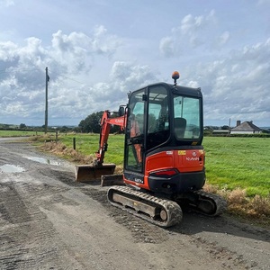 Mini-excavatrice Kubota U27-4 d'occasion de qualité supérieure, excavatrice compacte à braquage zéro, équipement de construction de 2,7 tonnes, bon prix, livraison rapide - Product Image 2