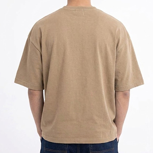 Camisetas de Hombre al Por Mayor a Precio Accesible, 100% Algodón, Corte Holgado, Estilo Casual, Transpirables, de Color Sólido - Product Image 3