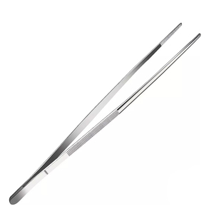 Pince d'alimentation droite de 10 pouces en acier inoxydable allemand poli pour terrarium, idéale pour les serpents - Product Image 1