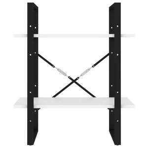 Librero Pequeño y Elegante de Madera Sintética Blanca, 23.6 pulgadas x 11.8 pulgadas x 27.6 pulgadas - Product Image 5