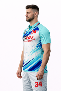 เสื้อโปโลชายปรับราคาได้ ผ้ากันยับ คุณภาพพรีเมียม ระบายอากาศได้ดี น้ำหนักเบา พิมพ์ลายแบบซับลิเมชั่น พร้อมปรับแต่งได้อย่างเต็มที่ - Product Image 5