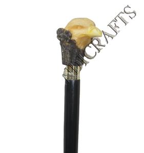 Bâton de marche en bois fait à la main avec poignée d'aigle en résine/bâton de marche en bois avec poignée d'aigle en résine/bâton de marche pour personnes âgées - Product Image 1
