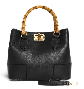 Sac fourre-tout de luxe en cuir véritable fait main Royaa, élégant sac à main à poignée supérieure, sac vintage en cuir noir avec fermoir - Product Image 3
