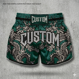 Professional Muay <b>Thai</b> <b>Shorts</b> Embroidered Satin <b>Thai</b> Boxing Training <b>Shorts</b> Quick Dry Lightweight Fighter <b>Shorts</b> - Product Image 6