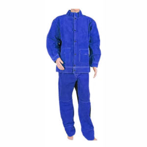 Taille et poignets ajustables pour un confort accru Combinaison de soudage en cuir ignifuge Conception respirante et caractéristiques de protection - Product Image 3