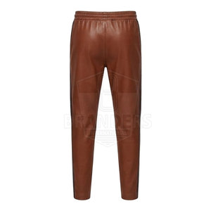 Ensemble deux pièces en cuir 2026 avec veste zippée intégrale et pantalon assorti pour homme – Style streetwear quotidien - Product Image 6