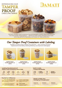 Pot carré en plastique PP de qualité alimentaire de 1000 ml avec couvercle à fermeture sécurisée pour la crème glacée, les produits laitiers, les bonbons et les plats à emporter - Product Image 5