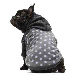 Dot Design 100% Cotton Dog Hoodie Pullover Autumn Fleece Breathable Windproof Eco-Friendly Home Use - Product Image 2