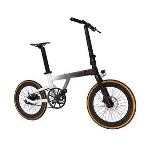 Fibra de carbono 13KG Marco ultraligero 20 pulgadas Manillar de una pieza Cables ocultos Diseño compacto Bicicleta plegable eléctrica OEM/ODM X6 - Product Image 4