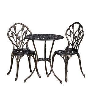 Set Bistrot NASSAU a 3 Pezzi, Elegante Collezione di Arredamento da Giardino - Product Image 2