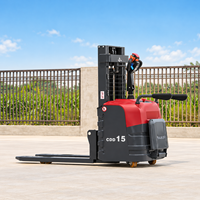 Chariot élévateur électrique automatique de 1,5 tonne avec levage hydraulique, petit transpalette électrique, gerbeur pour une manutention efficace des charges