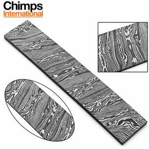 Barre en acier Damas forgé de 12 pouces pour la fabrication de couteaux – Créez votre épée personnalisée, couteau Bowie, couteau à lame fixe ou couteau pliant |   Motif torsadé - Product Image 4