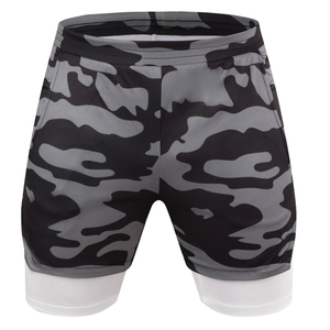 Custom Design Eco-Friendly Breathable Quick-Dry Waterproof Jogger Shorts Summer Sports Plus Size <b>Mid</b> Elastic Waist Solid Color - Product Image 5