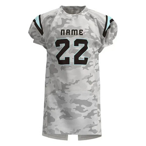 Ensemble de maillot et pantalon de football américain professionnel personnalisé, imprimé, léger, pour l'entraînement sportif - Product Image 1