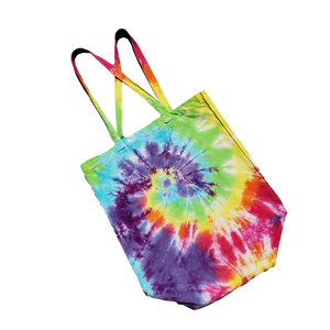 Wholesale Custom Logo tie Dye Shopping <b>Bag</b> Cheap Price Handle Comfortable Custom Logo And SIze - Product Image 2