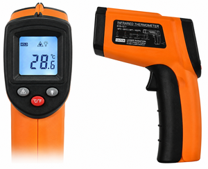 Kusam-Meco IRL-1100 Handheld Infrared Thermometer for <b>Plastic</b> Material IP55 Rated High/Low Temp Alarm Temperature Range - Product Image 2