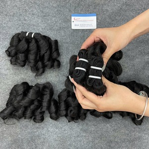 Produit phare : Extensions de cheveux humains 100 % vietnamiens, bouclés à la vapeur, pour la création de perruques, diverses couleurs - Product Image 4