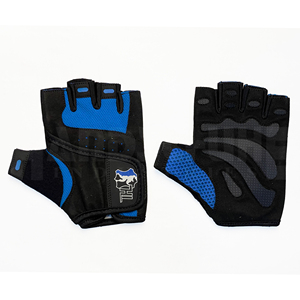 Gants de musculation professionnels bleus et noirs avec rembourrage amélioré de la paume |   Poignée antidérapante de qualité supérieure pour un équipement de musculation ultime - Product Image 1