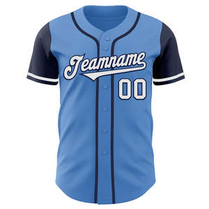 Custom Men Baseball uniform Jersey Breathable Polyester Unisex Adult Short Sleeve Button Front Team Name Print - Product Image 4