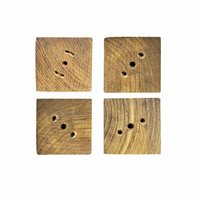 Sculpture sur bois artisanale Smart Art en bois massif, design moderne, robuste, marron clair, pour extérieur, salon et atelier traditionnel