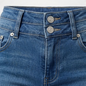 กางเกงยีนส์ขาสั้นผู้หญิง ระบายอากาศได้ดี คุณภาพสูง ผ้าฝ้าย ติดกระดุม สไตล์บูตตี้ แฟชั่นลำลองแนวสตรีท ทันสมัย - Product Image 4