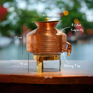 Copper Eco-Friendly Modern Water Preservation Vessel Storage Pot Smooth Dispensing Outlet for Home Restaurant Hotel Accessories - Product Image 4