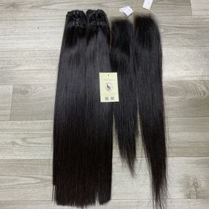 Os droit 2x6 HD pour les extensions de dentelle frontale et de trame Double faisceau dessiné cheveux humains vietnamiens de haute qualité du Vietnam - Product Image 4