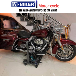 Soporte para motocicleta MBIKER, gato elevador hidráulico, garantía de 1 año para Davidson MB184, acero con recubrimiento en polvo, diseño clásico de Vietnam - Product Image 5
