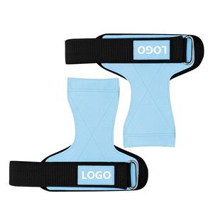 Support de poignet pour homme pour la musculation - Gants de protection en caoutchouc naturel et PVC avec fermeture auto-agrippante pour soulevés de terre et tractions - Product Image 1