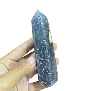 หินอาเกตสีม่วงธรรมชาติทรงหอคอยขนาด 10 ซม. คริสตัลบำบัด ขายส่ง ตัวอย่างแร่ดิบสำหรับตกแต่งบ้าน - Product Image 4