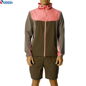 Conjunto de Chaqueta con Cremallera y Logotipo Personalizado, Cómodo, de Nailon, Unisex, de Alta Calidad, Conjunto Deportivo de Verano para Hombre, Ropa Deportiva, Cortavientos - Product Image 1