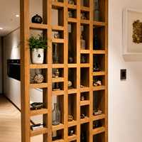 Modern Wooden Freestanding Room Divider Partition Shelf Open Shelf 65mm Thick Custom Decorative Partition Wall Commercial Office