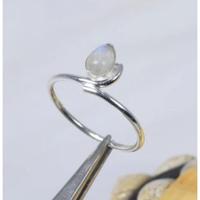 Bague Jaura Jewels en argent sterling 925 avec pierre précieuse Larimar sertie clos, style chrétien, unisexe, certifiée GST & IEC, tendance, pour usage quotidien