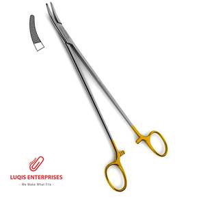 Portaagujas Heaney de Carburo de Tungsteno con Mandíbula Curva Dentada, Instrumento Quirúrgico de Acero Inoxidable, Herramienta TC Reutilizable - Product Image 4