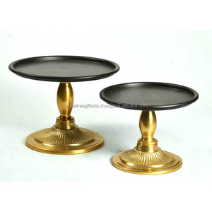 Support à gâteau en tôle galvanisée à double paroi avec finition laquée de forme ronde de bonne qualité avec trois niveaux pour servir dans les hôtels - Product Image 6